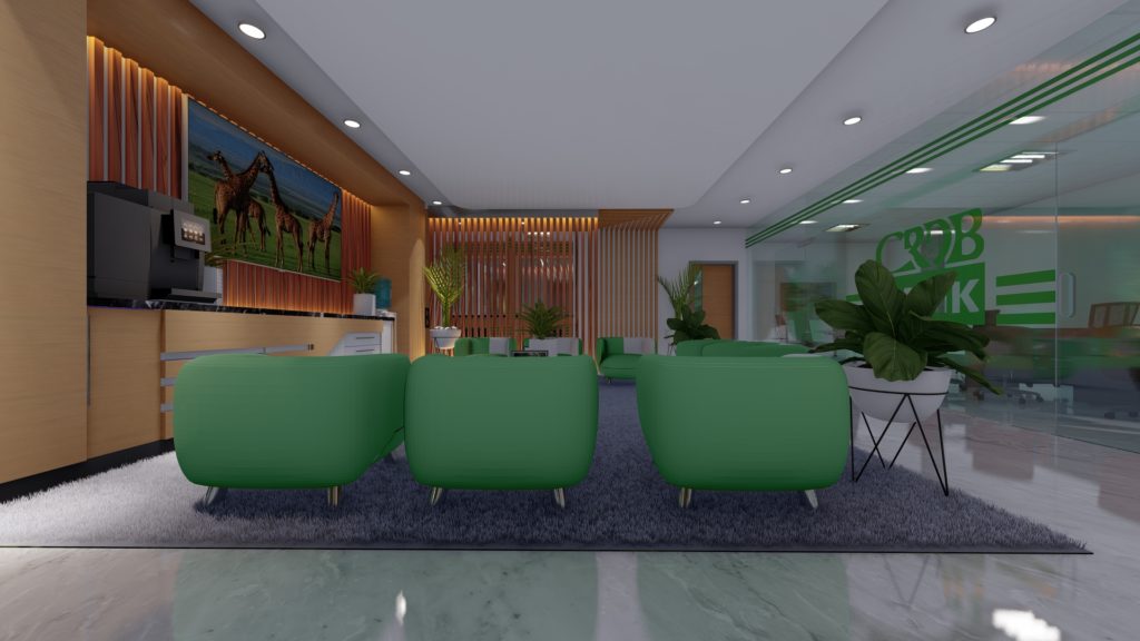 Reception area for a commercial bank — Ateliers 2/3/4/